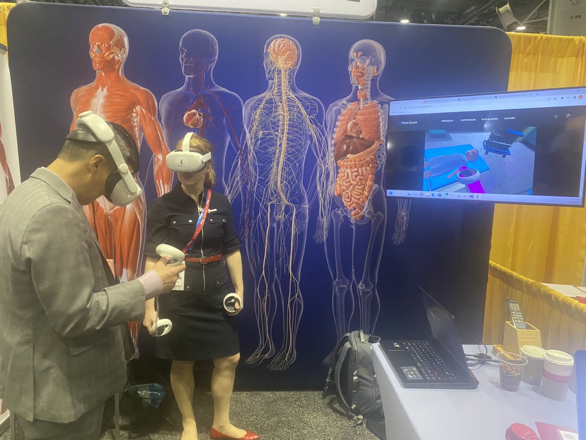 biodigitalhuman's tweet image. Our team had a great week at #IMSH2023. We met so many people, and had great conversations about what #interactive3d means for the SIM world. Additionally, alongside @Smiletrain, we launched the first-ever cleft surgery virtual reality platform experience.