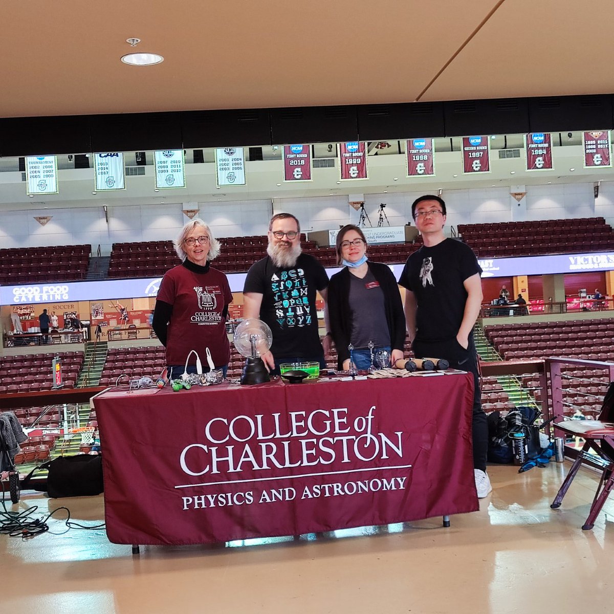 We had a wonderful time at the Cougars STEM Education Day showing cool physics and astronomy demonstrations before the game!