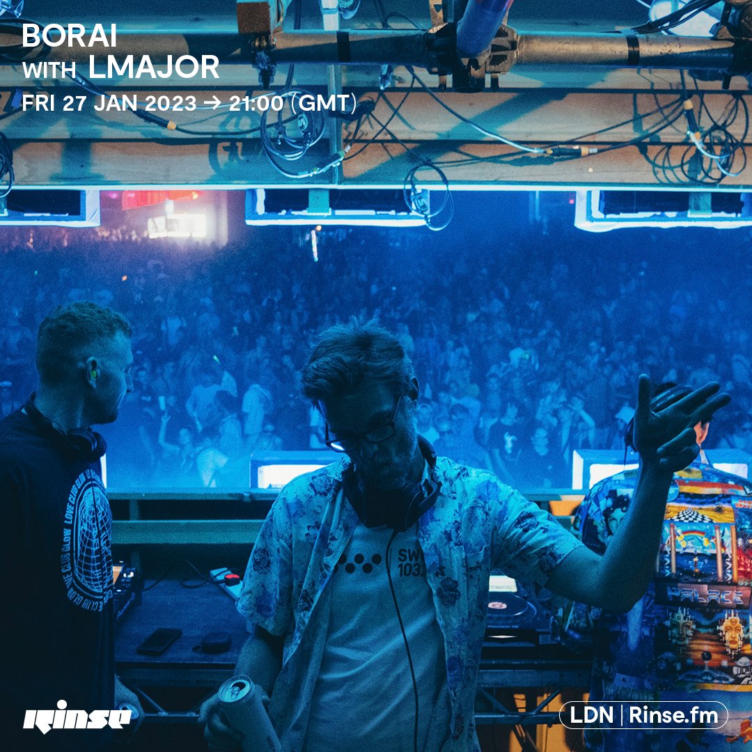 RinseFM's tweet photo. LIVE: it's @Borai_Music with #LMajor on https://t.co/6hLtrLYpIS + 106.8FM
#RinseFM https://t.co/8iBUatV34f