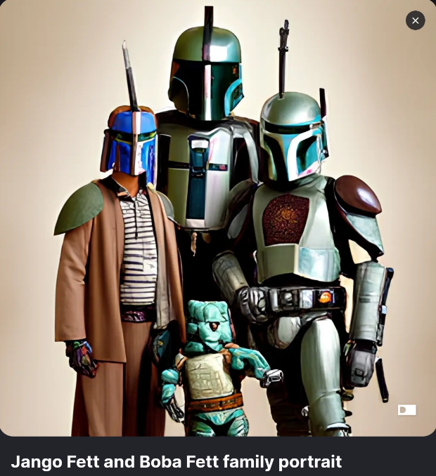 Bdiscoverapp's tweet photo. #family ❤️
#bobafett #createdwithBDISCOVER #AIartworks https://t.co/HscTrDIpYe