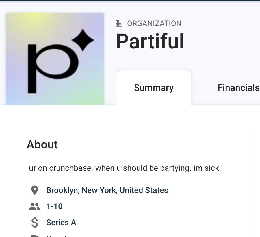 andymike_'s tweet photo. watched the @partiful founder flame people on twitter, looked them up, got flamed https://t.co/5zFMqlDIcB