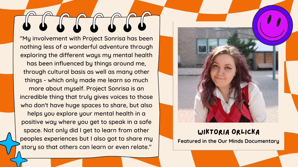 ProjectSonrisa's tweet image. At Project Sonrisa we value and are proud of the feedback from our volunteers. Read about Wiktoria’s experience volunteering. 

You can watch Wiktoria in our documentary ‘Our Minds’ here: shorturl.at/qsFLY

#OurMinds #ItAllMattersPodcast