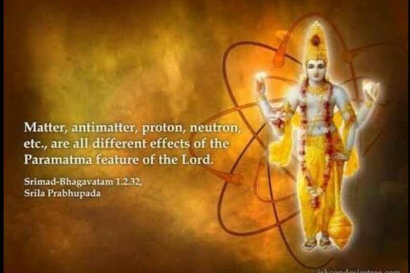 KrishnaGlory's tweet photo. Matter, antimatter, proton, neutron etc are all different effects of the Parmatma feature of the Lord Shri Krishna.✨

~ Srimad Bhagwatam - 1.2.32. https://t.co/zn3WAmcuch