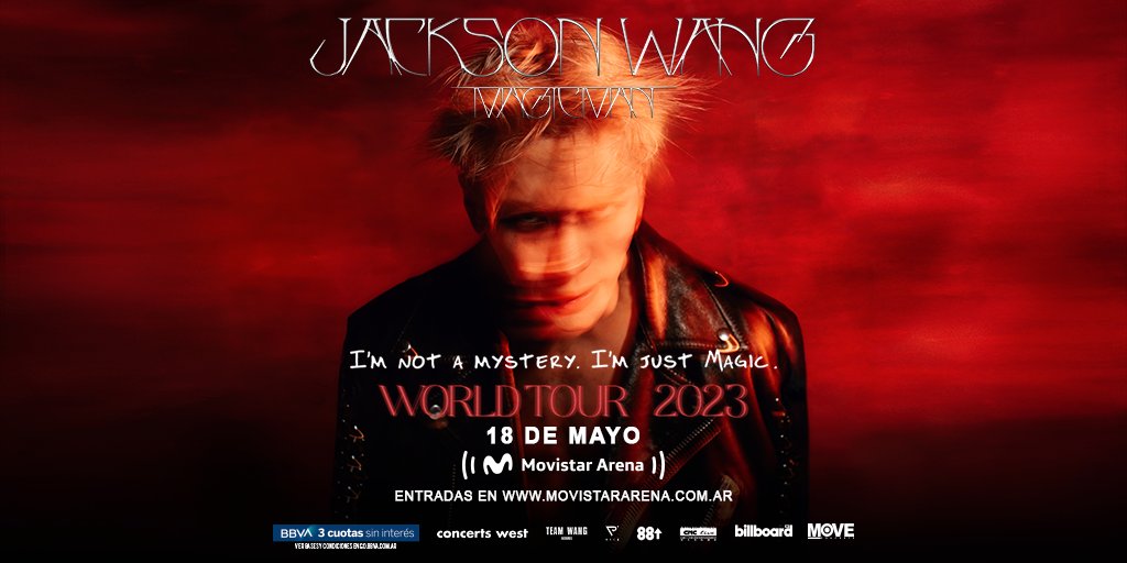 MovistarArenaAR's tweet photo. SI SI SI, ASÍ COMO LO LEEN 👇🏻🤩🎤 @JacksonWang852 llega al arena este 18 de mayo

 💫Preventa exclusiva para clientes BBVA desde el 01.02 11 am

🎫 Vta Gral: 03.02 a las 11 am en https://t.co/CNrPN4PLYm https://t.co/axJTymSMua