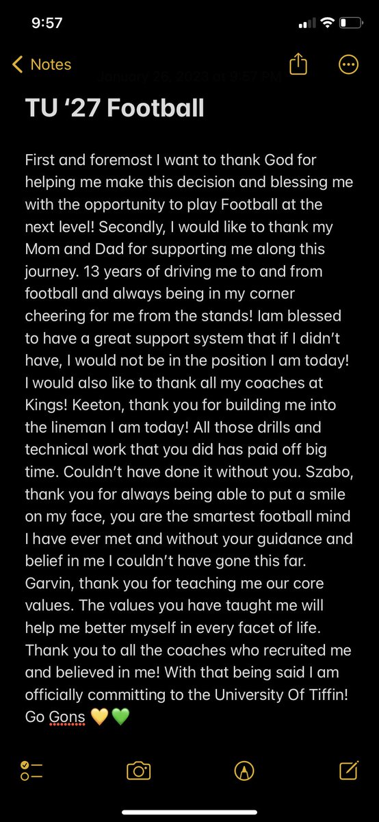Blessed to announce my commitment to the University of Tiffin! Go Gons! <a href="/TUDragonFB/">Tiffin University Football</a> <a href="/CoachTylerJohns/">Tyler Johns</a> <a href="/CoachReisert/">Cris Reisert</a> <a href="/KFBknights/">Kings Football</a> <a href="/Coach_Garvin/">Alex Garvin</a> <a href="/Caleb__Keeton/">Caleb Keeton</a> <a href="/kingsathletics/">Kings Athletic Department</a>