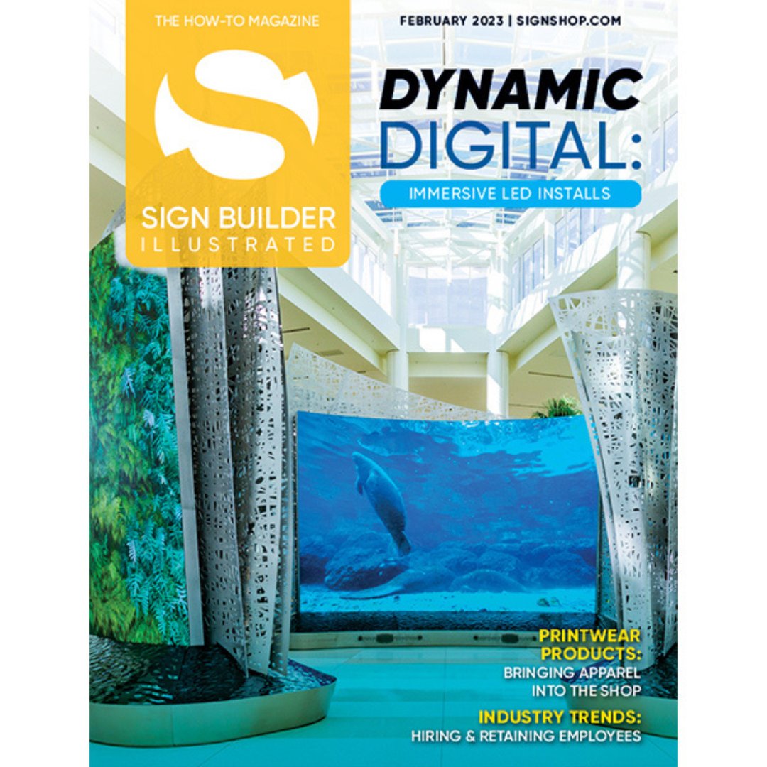 The February Digital Edition of SBI is now live! Read about immersive airport LED installs captivating travelers, find out how to add additional income streams with custom apparel, dig deep into an immersive industry survey, and more! 

#Signage #Apparel 

issuu.com/signbuilderill…