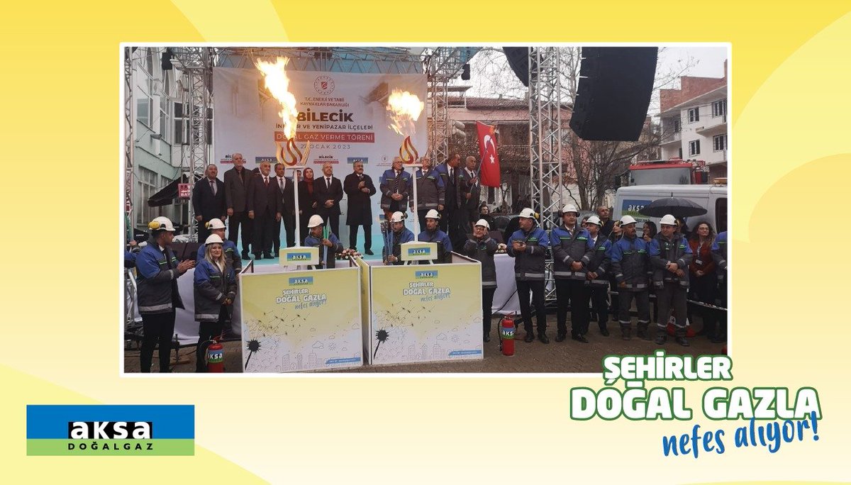 #Bilecik ilimize bağlı #İnhisar ve #Yenipazarı ilçelerimiz Enerji Piyasası Düzenleme Kurumu Başkanı Sn. Mustafa Yılmaz’ın katılımıyla gerçekleşen törenle birlikte  #doğadostu doğal gaza kavuştu. Hayırlı olsun.
#ŞehirlerDoğalGazlaNefesAlıyor #doğalgaz