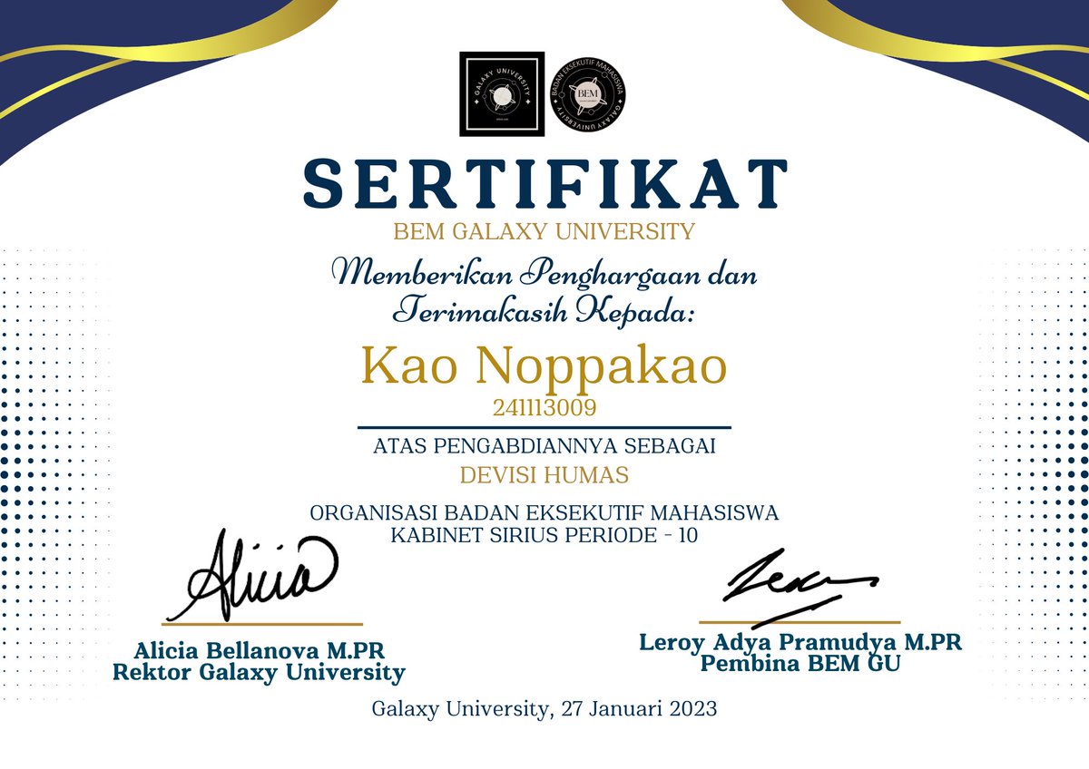 zigechez's tweet photo. @Bovsen @BEMGALAXY @aaefri @adirnata_x "Berikutnya kepada Divisi Event, Kominfo dan Human
@bearhecan @sembuvh @number9th_ " https://t.co/p69y0EaXQ3