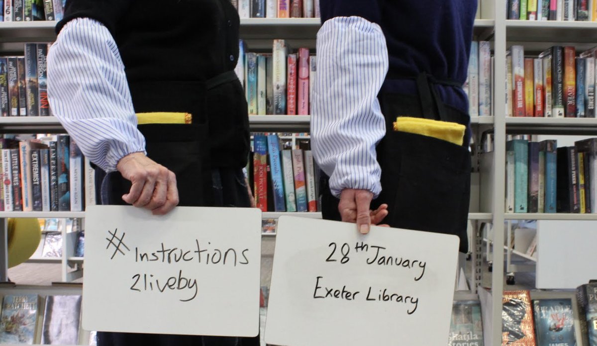 Join us at @ExeterLibrary 10.30 -12.30 tomorrow to create #Instructions2LiveBy.  Drop in. No booking required. prestonstreetunion.wordpress.com/2023/01/14/wis…