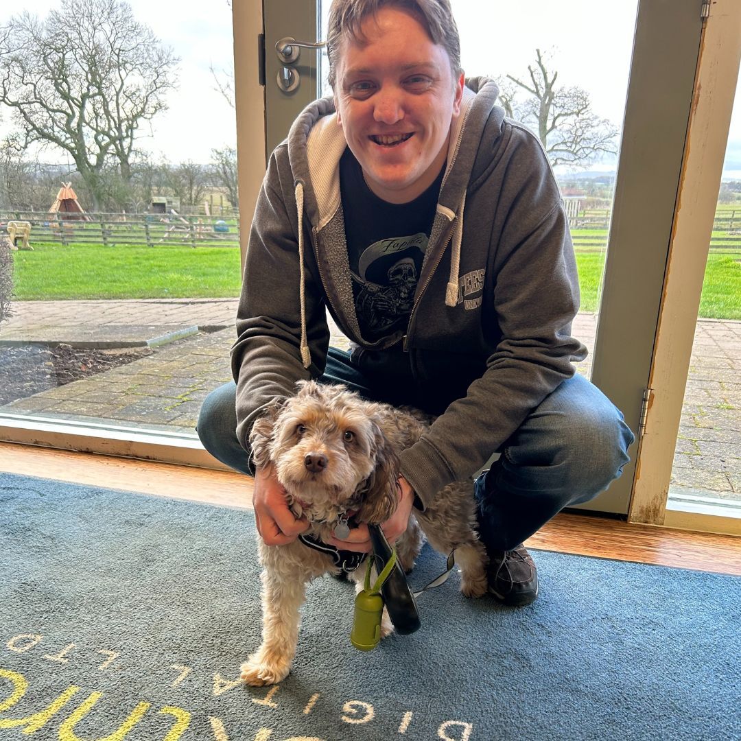 ClickTDigital's tweet photo. We had a special visitor in the office this week! Chris’ furry nephew Dobby the dog came to say hello and who can resist that little cute face! And Dobby’s!
#clickthroughdigital #officelife #pets https://t.co/Xpc6MKfh0I