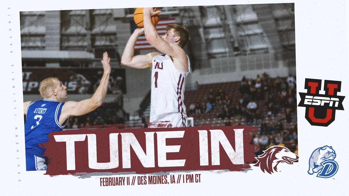 📡📺 #Salukis Picked for <a href="/ESPNU/">ESPNU</a> Telecast February 11 at Drake 

bit.ly/3HktZO2 

#KeepYourChip