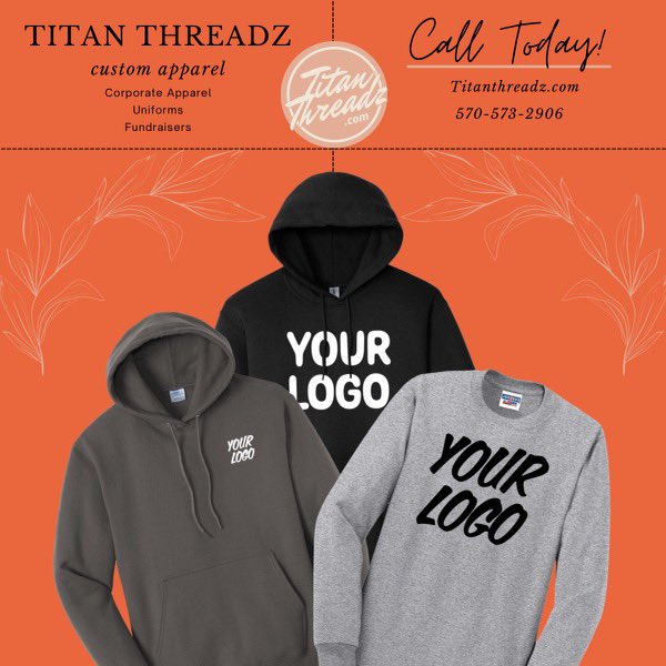 Titan Threadz (@titanthreadz) on Twitter photo Call <a href="/TitanThreadz/">Titan Threadz</a> to design custom- printed apparel for your organization, company, school, and team!!
🔸570-573-2906
🔸Titanthreadz02@gmail.com
🔸 titanthreadz.com Call <a href="/TitanThreadz/">Titan Threadz</a> to design custom- printed apparel for your organization, company, school, and team!!
🔸570-573-2906
🔸Titanthreadz02@gmail.com
🔸 titanthreadz.com
