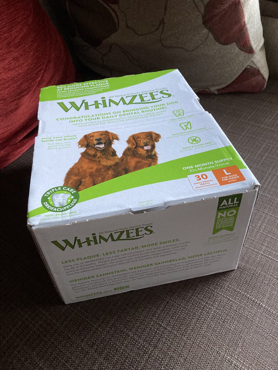 New supplies. Should last a while! 🦴🐶 #Whimzees #WeekendTreat