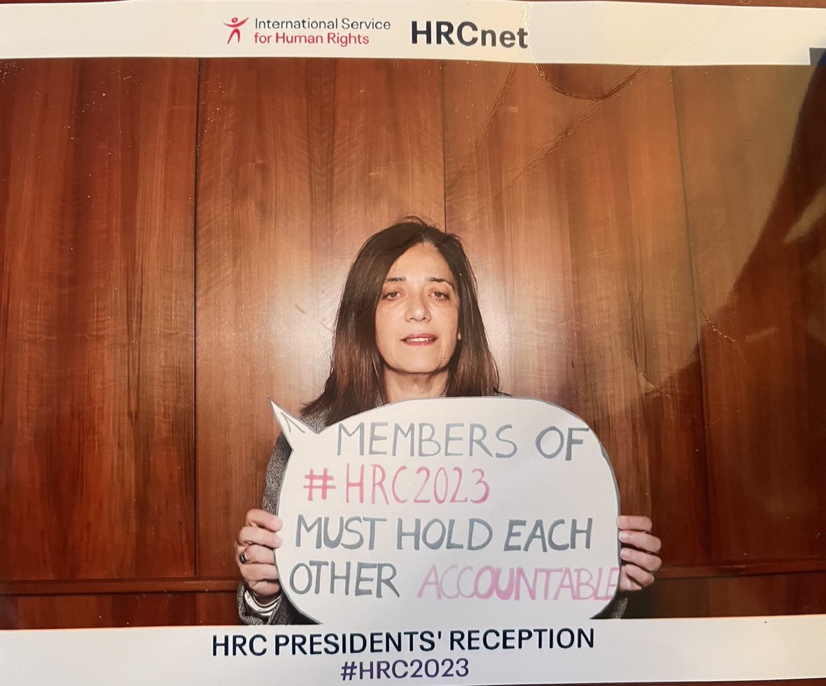 At the ⁦@ISHRglobal⁩ HRC Presidents’ reception today #HRC2023 #HRC52