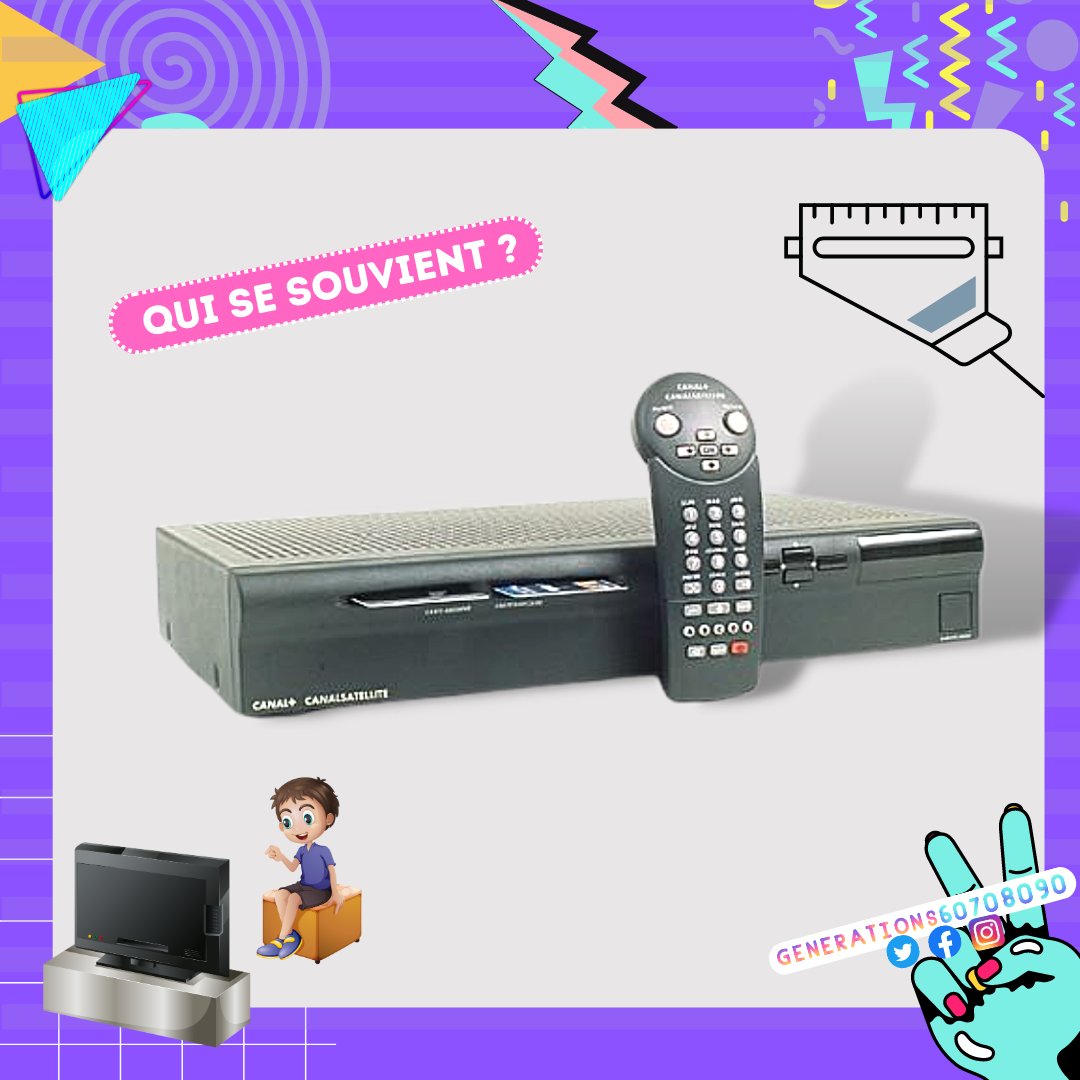 Generations7080's tweet photo. L'ancien décodeur de Canalsat, qui l'avait ? https://t.co/dE7IgQp3fh