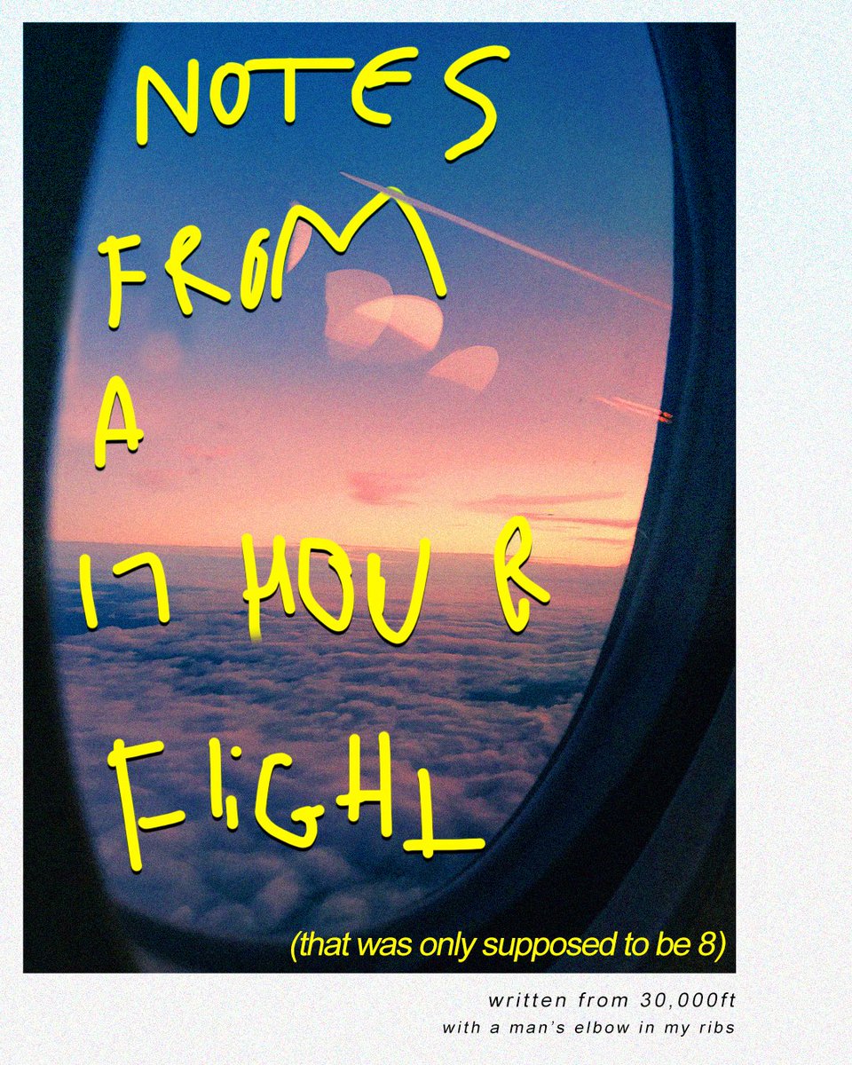 itsamemyleo's tweet photo. notes from a 17 hour flight 
(hours 1 to 5) https://t.co/emL5wc0bn1