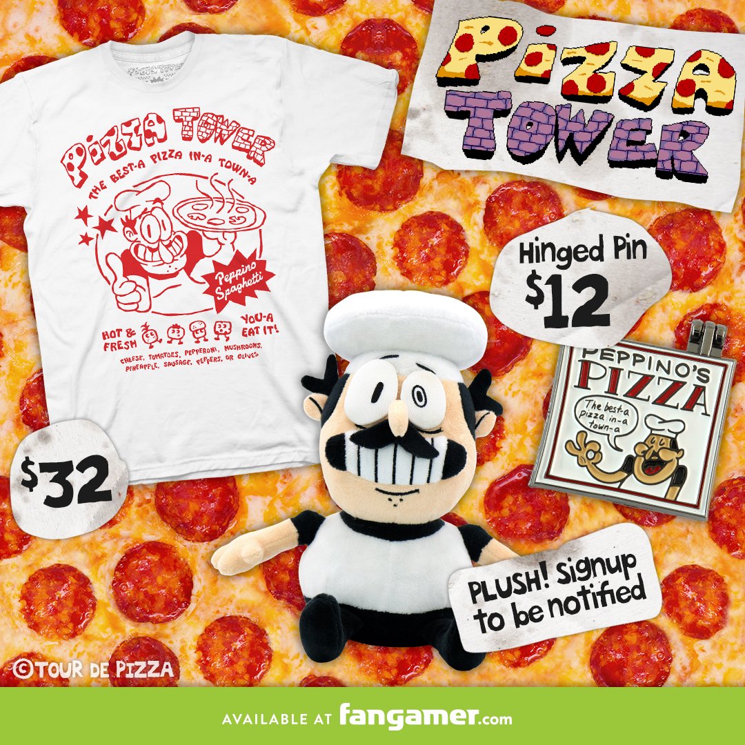 Pizza Tower - Peppino Plush - Fangamer