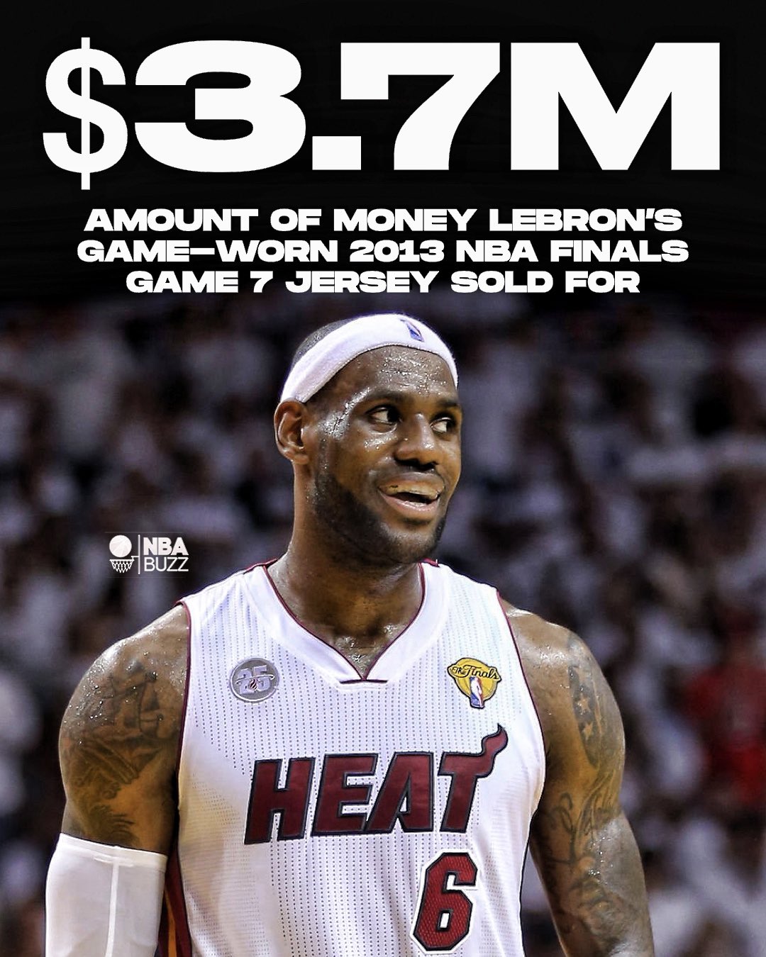 LeBron James's Game-Worn 2013 NBA Finals Jersey Could Reach $5 Million –  Robb Report