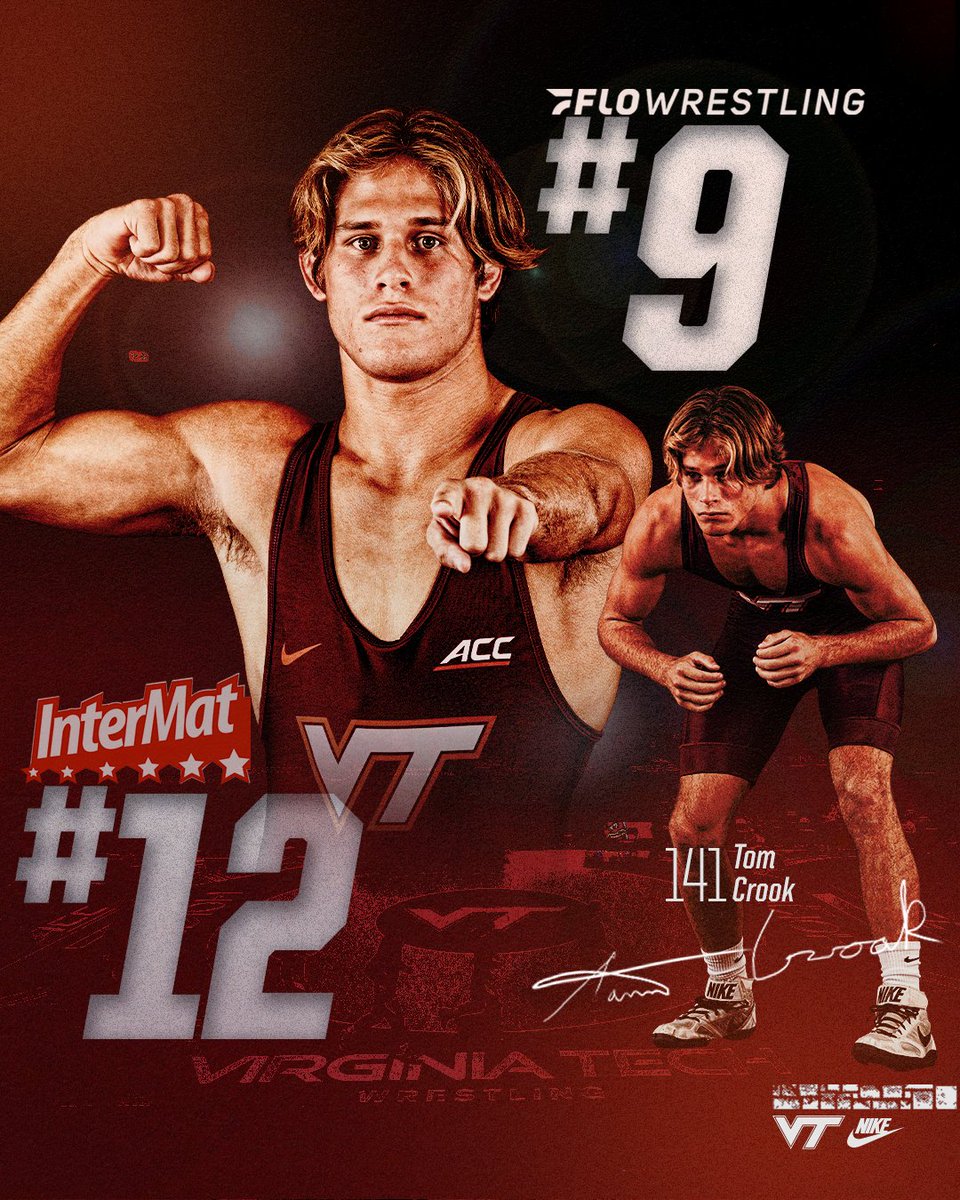 HokiesWrestling's tweet photo. ⚠️ 𝙇𝙖𝙩𝙚𝙨𝙩 𝙄𝙣𝙙𝙞𝙫𝙞𝙙𝙪𝙖𝙡 𝙍𝙖𝙣𝙠𝙞𝙣𝙜𝙨 ⚠️

Check out individual rankings ahead of tonight's Top-25 showdown 📊

▪️ Ten Hokies ranked for the 𝙀𝙄𝙂𝙃𝙏𝙃-straight week

#Team100 #Hokies #ALLINALLTHETIME 🦃 https://t.co/uX3b9UuaWe