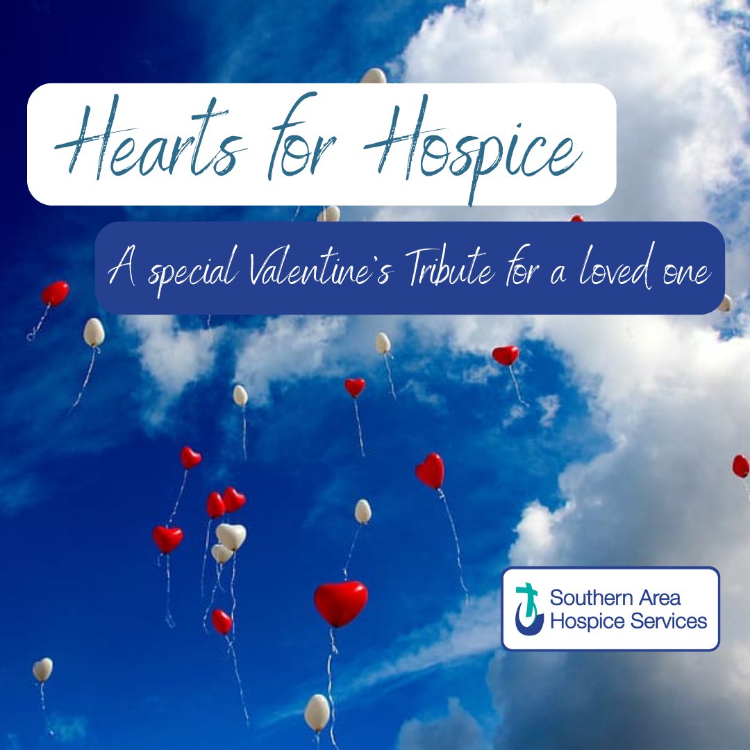 hospiceSAHS's tweet photo. ❤ Hearts for Hospice ❤ @hospiceSAHS 
This Valentine's Day why not share a special tribute of a loved one on our Hearts for Hospice tribute page by releasing a virtual heart balloon
To dedicate a heart balloon this Valentines visit: https://t.co/1DOosnpkBX https://t.co/fBqVhVdicd
