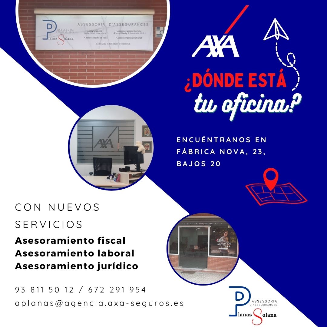 AXA_Vilanova's tweet photo. ¿Dónde está tu oficina AXA?
#AXAVNG #AXAVILANOVA #VilanovailaGeltrú #Sitges #Cubelles #Garraf #AXA https://t.co/ZsfcqmzZ79
