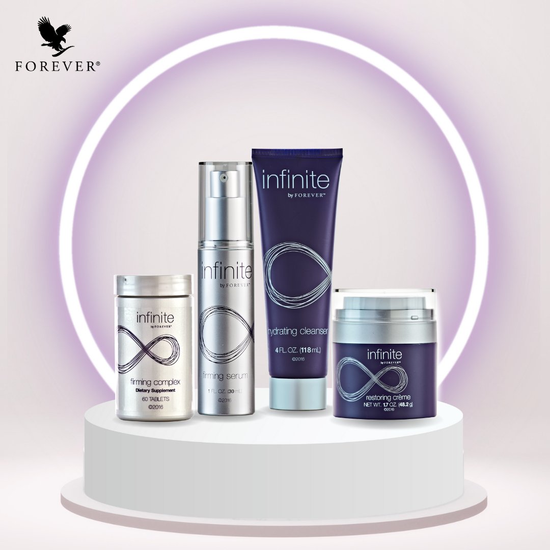 Our infinite by Forever advanced skincare system combines pure aloe vera  with natural and scientifically advanced ingredients to bring you the next  generation of anti-aging skincare. #flp #foreverliving #skincare  #skincareroutine #hydration #moisturizer #