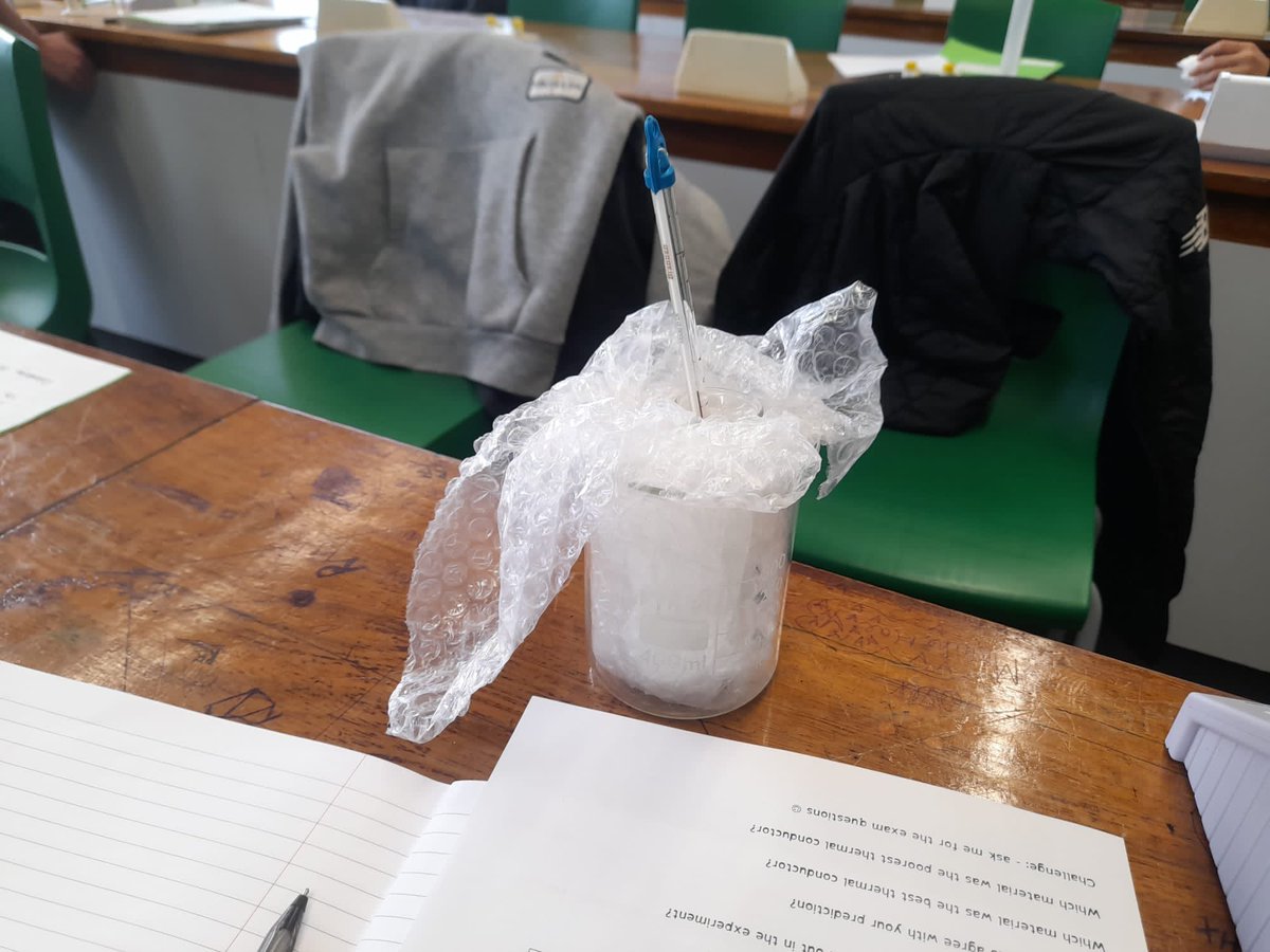 PatchwayS's tweet photo. Year 11 have been investigating what material is the best at insulation #ambitious #respectful #excellent @olympustrust @patchwayc_s https://t.co/mL9lXb5NED