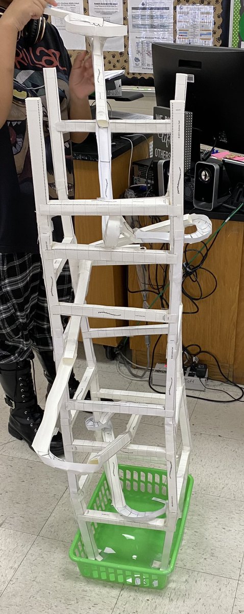 Mrs_Brasil's tweet photo. Fun day in STEM! Students tested their roller coasters 🎢 #barnegatinspires https://t.co/G4I2eOPvpo