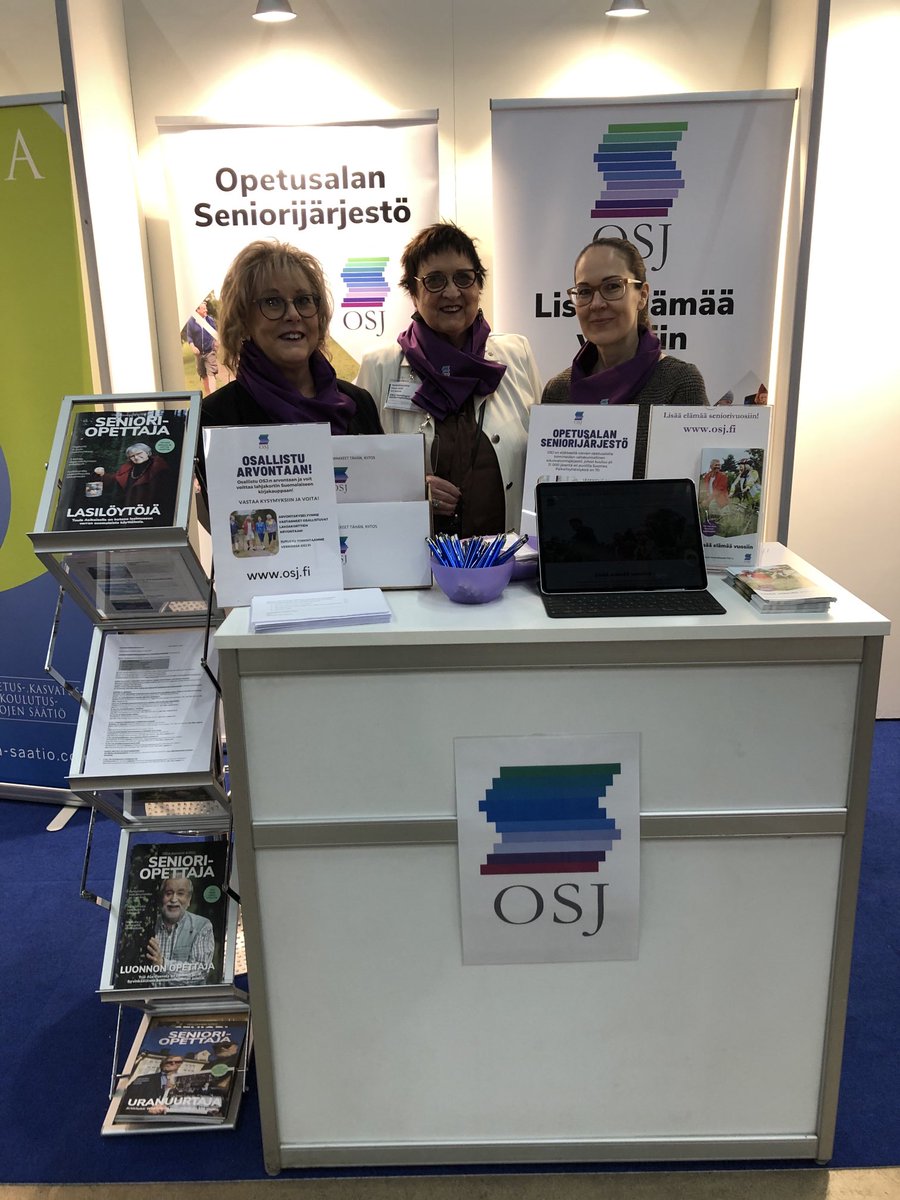 osjry's tweet photo. OSJ ja #helsinginsenioriopettajat #lisääelämäävuosiin #EDUCA2023 #koulutus #sivistys #OAJ https://t.co/HHDjkuyiVm
