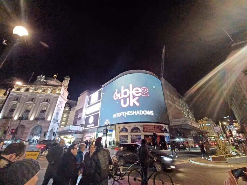 PicLights's tweet photo. Recently we saw @able2uk take over #PiccadillyLights with their stunning film for their #STOPTHESHADOWS campaign.
Hereโs some of the team enjoying the moment of the premier, bravo to all who have been involved ๐
#Piccadilly #PiccadillyCircus #able2uk #disability #london https://t.co/Un8H0g0CPo