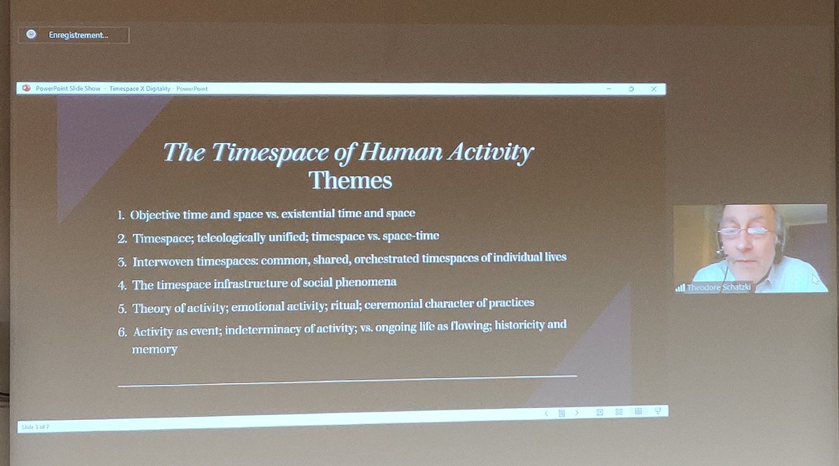 kobaltgelb's tweet photo. Last keynote of the #RGCSSymposium by Theodore Schatzki on #timespace and #digitality #digitalization #practicetheory https://t.co/DdAyJ0TDbS https://t.co/MaV3podwOr