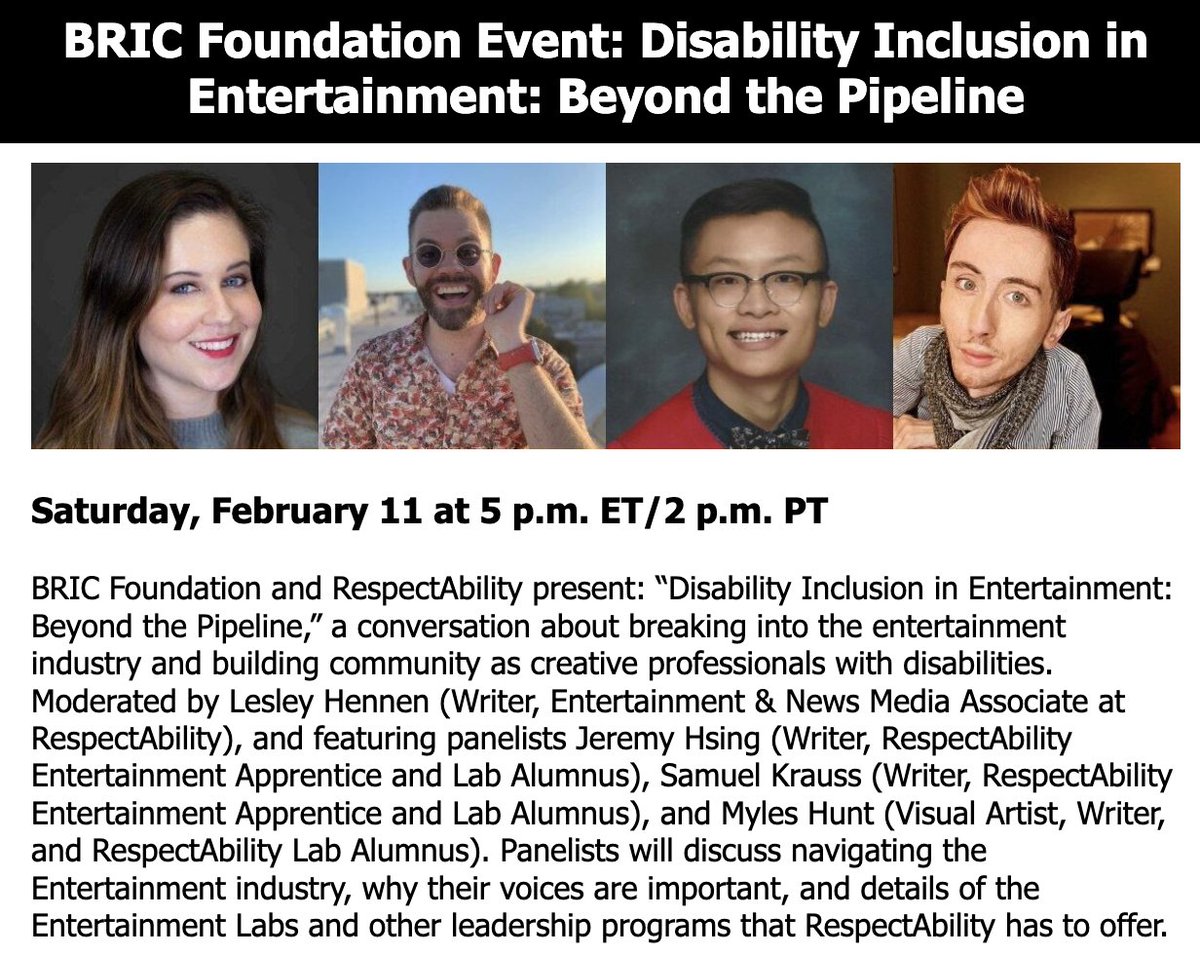 MylesHuntArt's tweet photo. Looking forward to being a part of this on Saturday, February 11th at 5PM ET / 2PMPT! @Respect_Ability @bricfound @LesleyHennen
https://t.co/YCgm9b8uh3 https://t.co/DoUv55VPOy