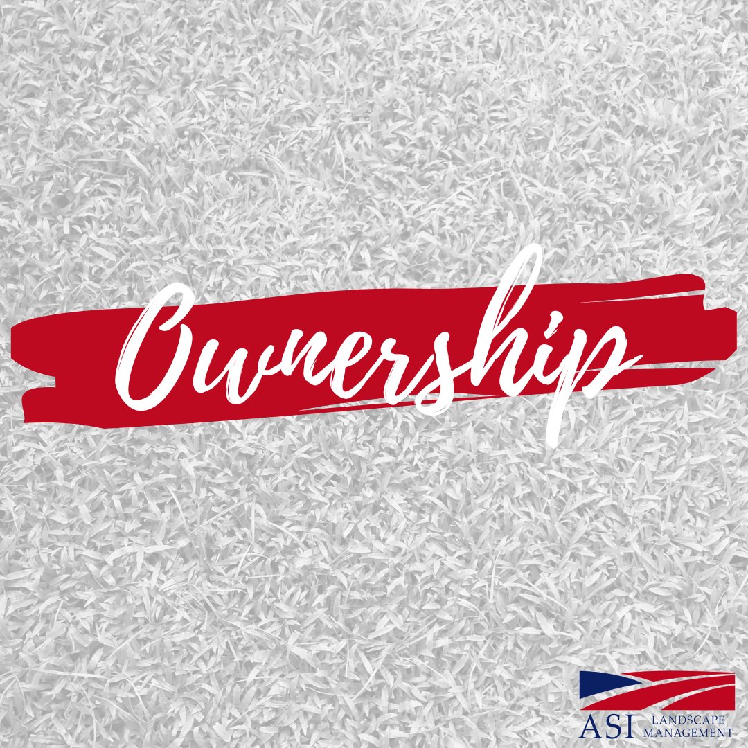 What sets us apart from our competition? We're so glad you asked! 😉 At ASI, we take full ownership of everything that we do. If something goes wrong, we take responsibility and will strive to make it right. #ASIlandscapeManagement #corevalues