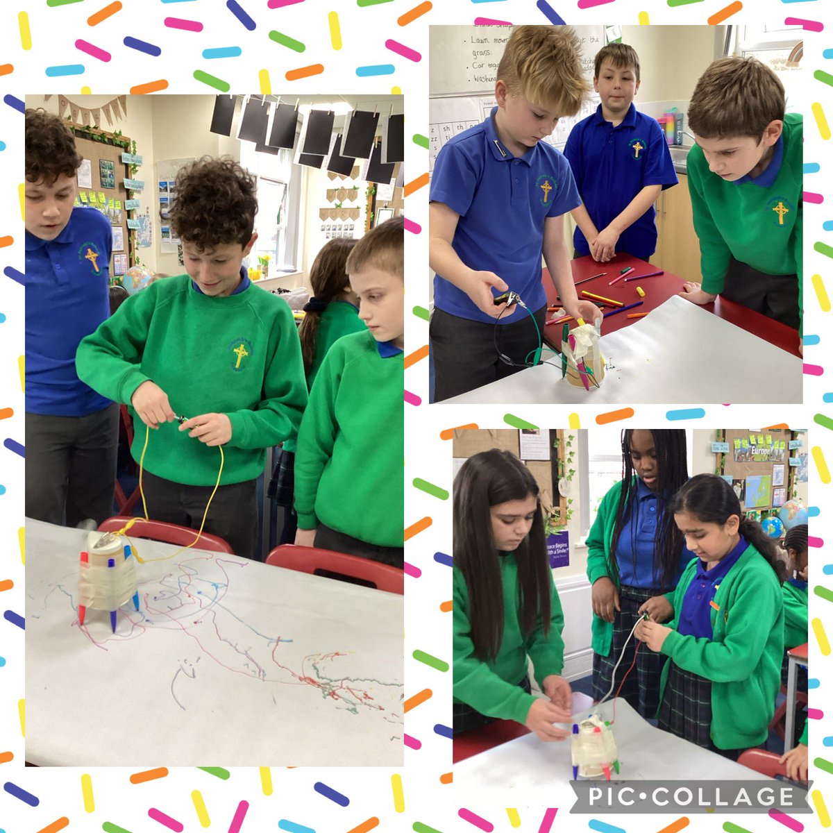 MissIannaccone's tweet photo. Today we designed and made our very own ‘Doodlers’ in Design &amp; Technology - future engineers in the making! Ask us all about it when you see us 🤓🤩@stpatsrochdale @STOC_CAT https://t.co/zluLQvr429