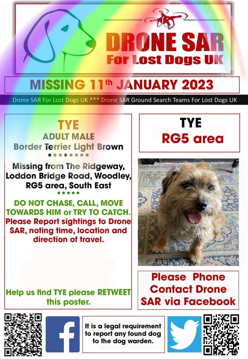 sar_dogs's tweet photo. #RIPTye Sadly Tye didn't make it back home, our hearts and thoughts go out to his family at this sad time 😢🌈 #RIP   #RainbowBridge #DroneSAR https://t.co/kVFnc5jHTF