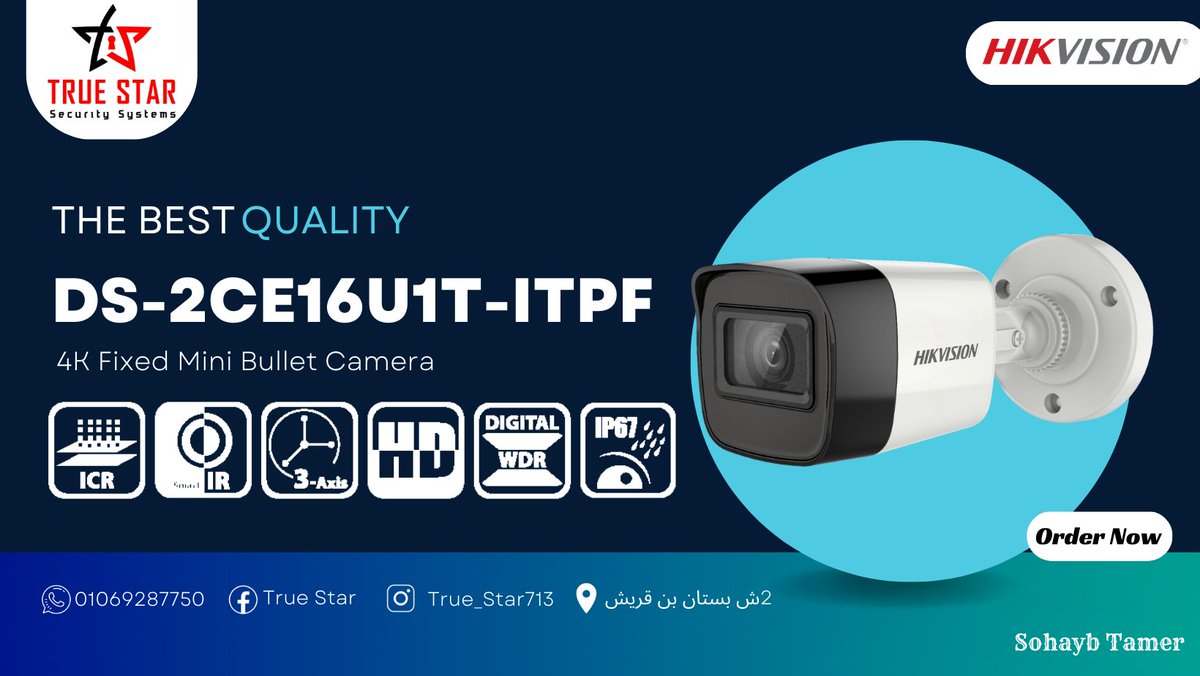 SohaybTrueStar's tweet photo. DS-2CE16U1T-ITPF
#مع_ضمان_لمدة_سنة💯
#مع_ضمان_لمدة_سنتين💥
#Hikvision🌎
#HiLook💙
#Wi_Tek🔥
#شركةTrueStar✨
#كل_يوم_فيه_جديد🥳
Call us phone or WhatsApp message or📞: 01069287750
Or Visit us in our branch:ش بستان بن قريش باب اللوق وسط البلد
يوجد لدينا شحن لجميع محافظات مصر
Sohayb https://t.co/K8VEYUG5js