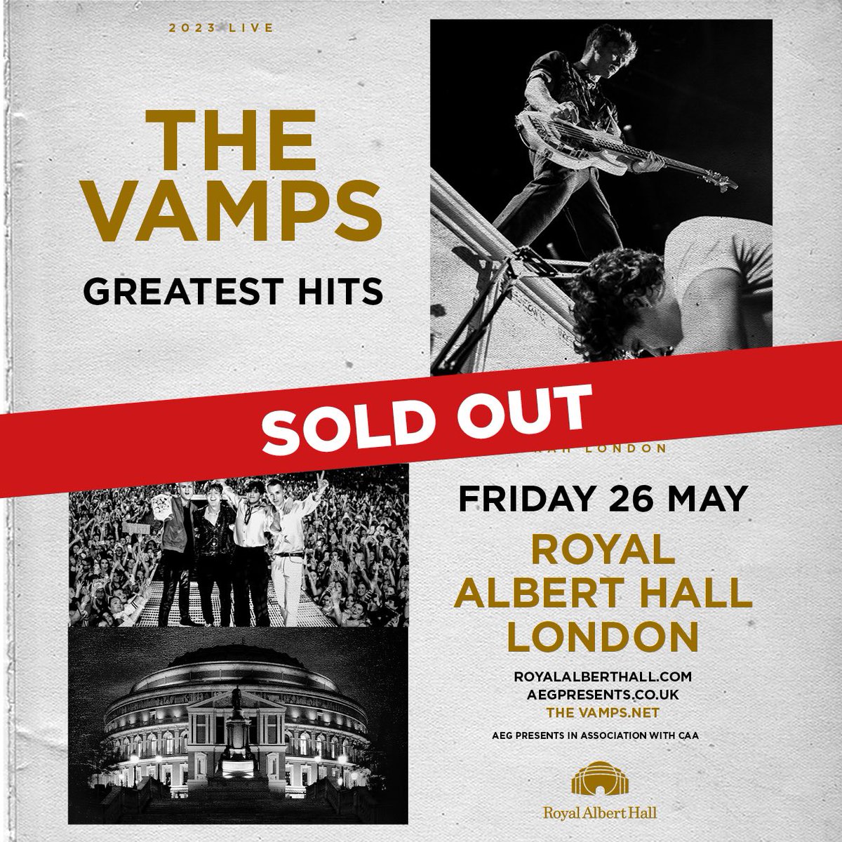 SOLD OUT you guys ❤️❤️❤️ thank you so much, this is going to be a special one we cannot wait to share it with you. See you at the <a href="/RoyalAlbertHall/">Royal Albert Hall</a> x