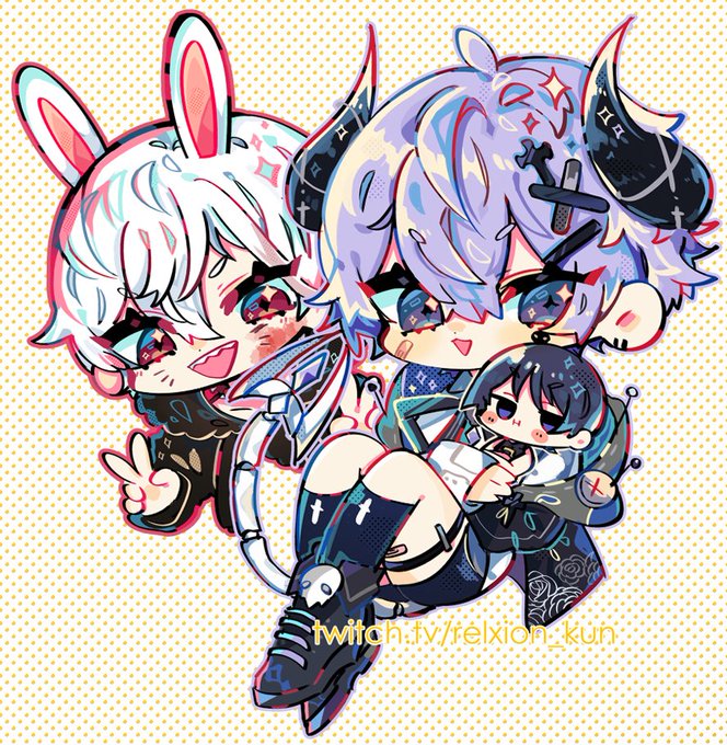Thank you for the yesterday and today stream  I work on chibis for my new mods  and     they kinda happen at the same day so i just put here all together HAHA thank you      for raiding  