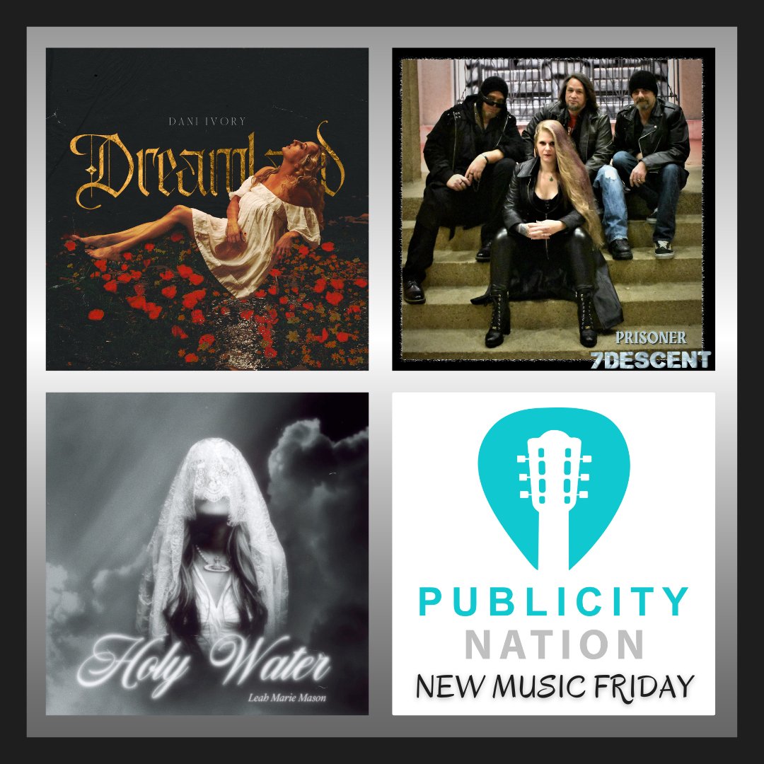 NationPublicity's tweet photo. We have something for everyone today! Enjoy @daniivory's dreamy new album, @7descentband's first 2023 single, and @leahmmasonmusic's viral track 🔥 Available on all streaming services! #newmusicfriday https://t.co/ku5fCCTezs