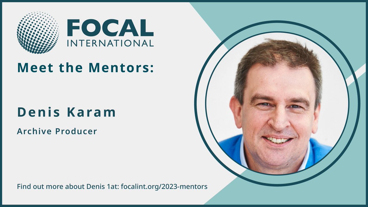 FOCALint's tweet photo. Excited to announce the newest mentor in our #MentoringProgramme! 

Archive Producer Denis Karam brings a wealth of experience and knowledge to guide those looking to grow their careers in the archive industry.

Find out more about Denis: https://t.co/sxCxKoGu3V https://t.co/KUFnwSxe0R