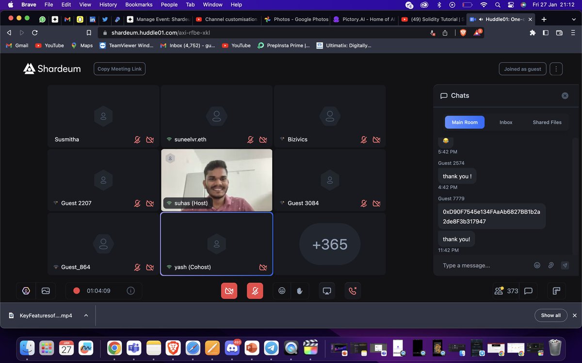 SuhasDasari's tweet image. First 0 to 1 Shardeum Webinar with 365+ members. Thank you everyone for participating.

You can refer to all the contents here: github.com/suhasdasari/Cr…

@shardeum @nischalshetty @yashjhade 

#shardeum #0to1 #webinar