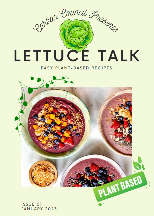 Here's the first issue of Lettuce Talk, our new plant-based recipe magazine from Carbon Council! #WeAreNewstead <a href="/TheVeganSociety/">The Vegan Society</a> newsteadwood-my.sharepoint.com/:b:/g/personal…