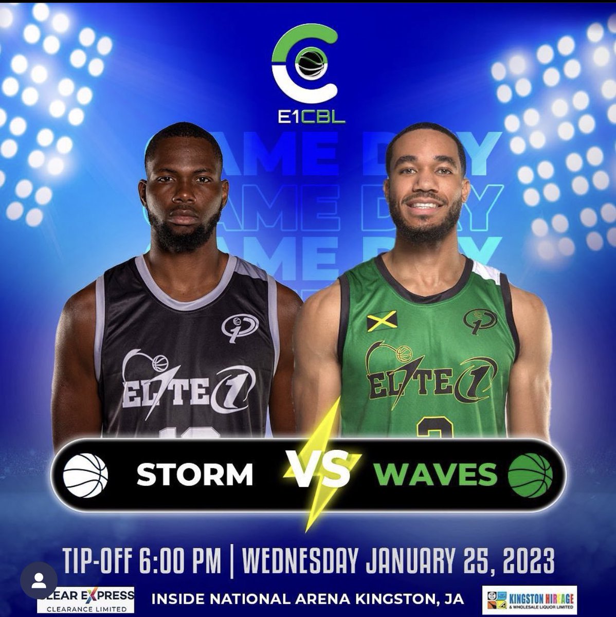 e1_cbl's tweet photo. Elite 1 Caribbean basketball league Game Day match ups🏀
⚡️Wednesday January 25th, 2023 at 6pm
Inside the National Arena Kingston, Jamaica.⚡️
Jamaica's first professional basketball league 
Come enjoy high energy vibes
You don't want to miss this experience. https://t.co/y9iCJIACo7