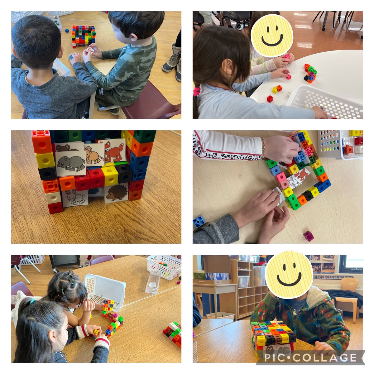 dcolafella's tweet photo. In our follow up activity to The Mitten, our FDK friends worked collaboratively to create the perfect shelter for the animals.  Great job! @StJeromeCES https://t.co/MffpuWdvNJ