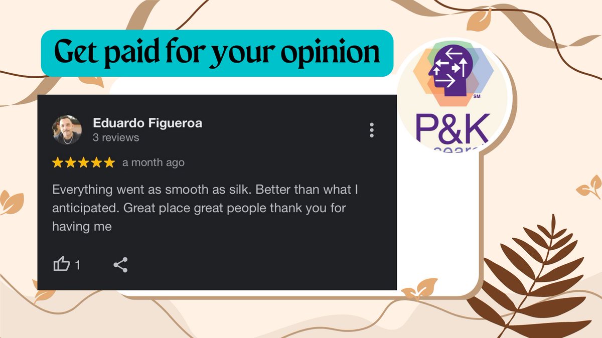 PKresearch's tweet image. Thank you for the feedback! 

Remember to check out our website daily to see what CASH 💰PAID studies you qualify for TODAY!
#haveyoursay #paidtesting #marketresearch #productreveiw #consumerreview #marketingresearch #safeproducts #pkresearch #easymoney #thankyou #positivevibes
