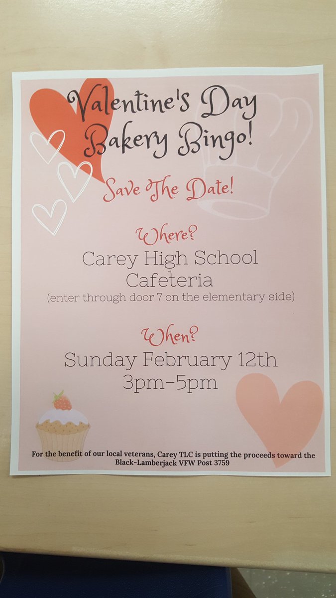 TLC_CAREY's tweet photo. Do you like bingo?
Do you like baked goods?
Do you like veterans?
Do you like fun? 
If you answered yes to any of these, you need to come out for this cool event. https://t.co/LmPnqYHkzo