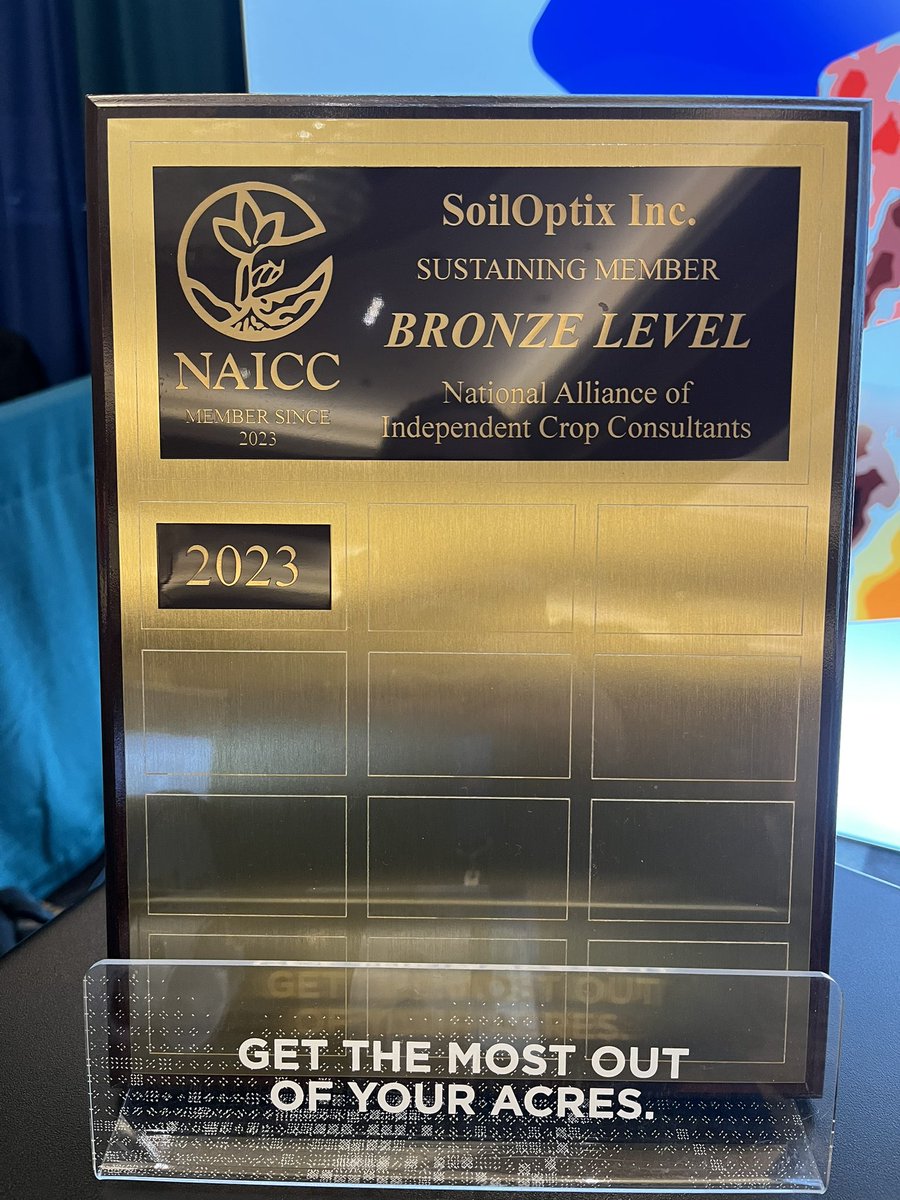 SoilOptix's tweet photo. 3rd & final day of exhibiting @ #NAICC
Successful conversations at the booth? โ๏ธ
@ZHarmer15 crushing his presentation? โ๏ธ
A great time had by all? โ๏ธ
Thanks @NAICC1978 for putting on a great show! Weโre proud of be a #SustainingMember
Until next time! https://t.co/KdJBXM0LV1