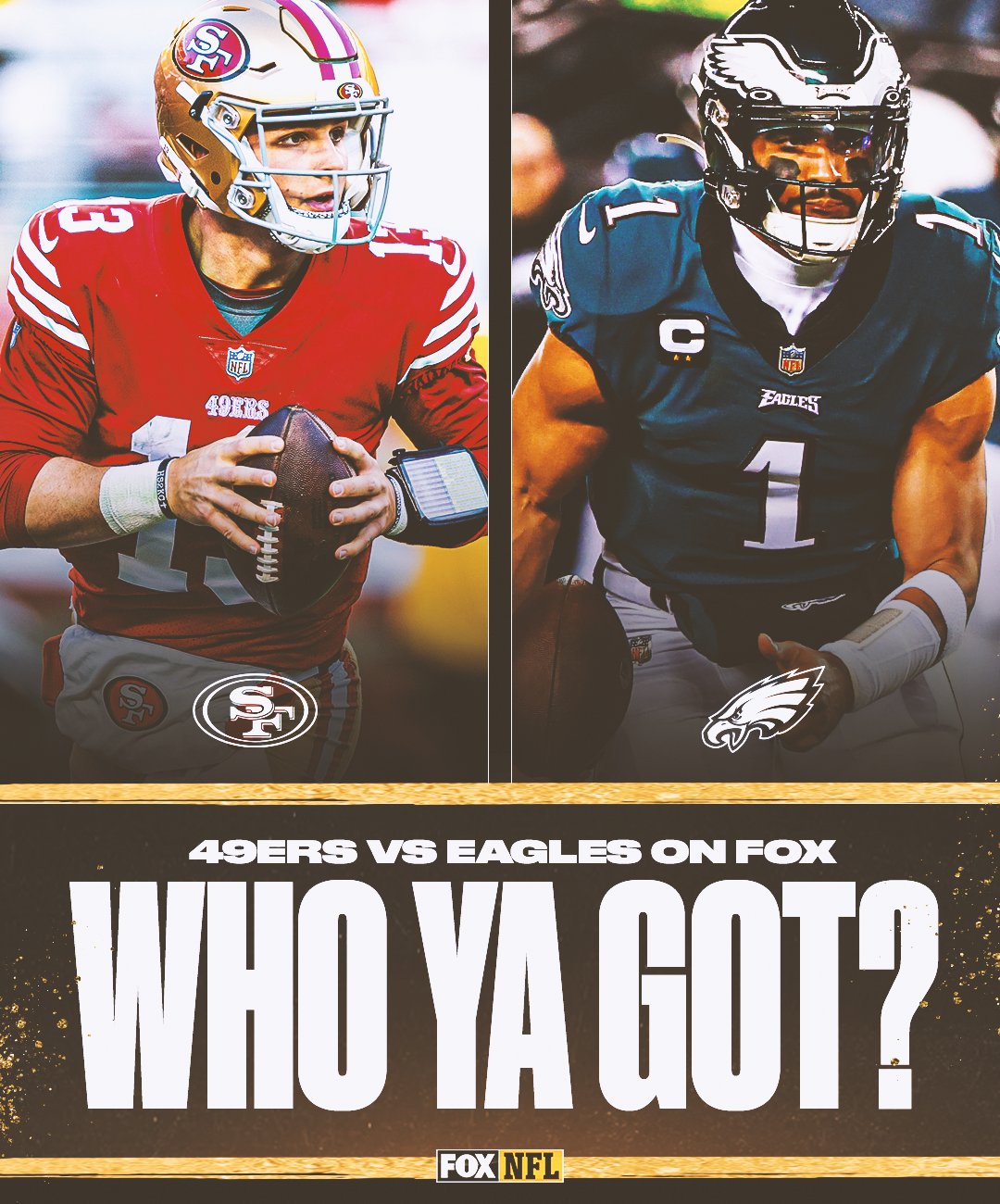 FOX Sports: NFL on X: 'It's going down in PHILLY! @49ers vs