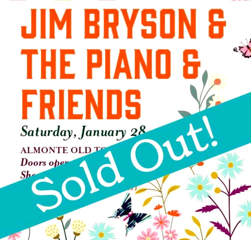 We’re definitely #SorryNotSorry that we’re sold out for the next show. <a href="/jimbryson/">Jïm Brÿson</a> is gonna play the piano and sing some songs and it’s gonna be swell.