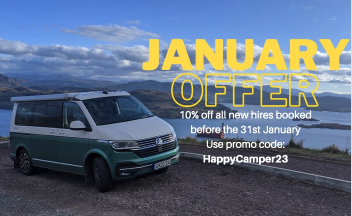 CamperVantastic's tweet photo. Last few days of our January offer to get 10% off all new hire bookings. Get holiday planning now to take advantage, use Promo Code: HAPPYCAMPER23
https://t.co/9lbF12qeTT #VWCalifornia #VWGrandCalifornia #VWCampervan #vanlife #HomeIsWhereYouParkIt https://t.co/Lo1iFfXfHB